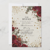 ヴィンテージゴシック様式ハロウィーン 招待状 (正面)