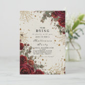 ヴィンテージゴシック様式ハロウィーン 招待状 (スタンド正面)