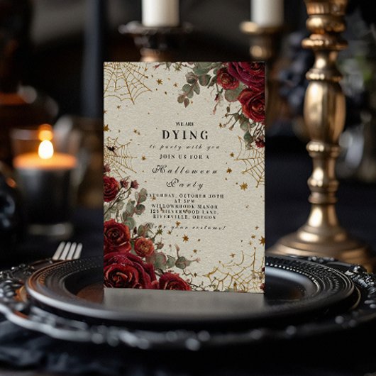 ヴィンテージゴシック様式ハロウィーン 招待状