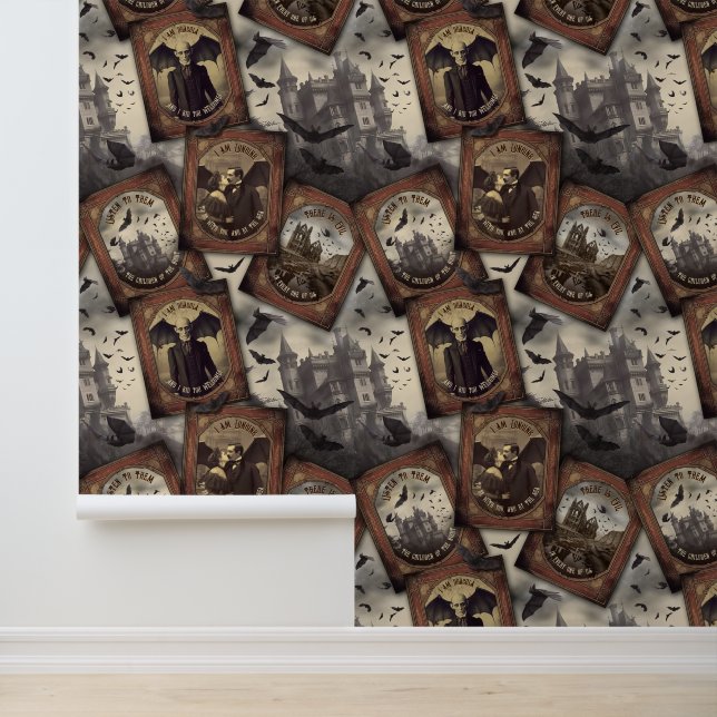 ヴィンテージゴシック様式バンパイアこうもりブラムストカーハロウィーン 壁紙 (アプリケーション)