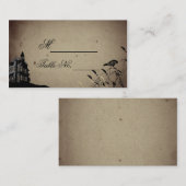 ヴィンテージゴシック結婚ハウス座席表 プレイスカード (正面/裏面)