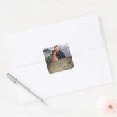 ヴィンテージゴシック結婚ハウス スクエアシール (封筒)