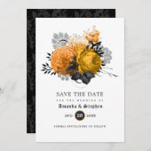 ヴィンテージゴシック結婚式の日付を保存 セーブザデート (正面/裏面)