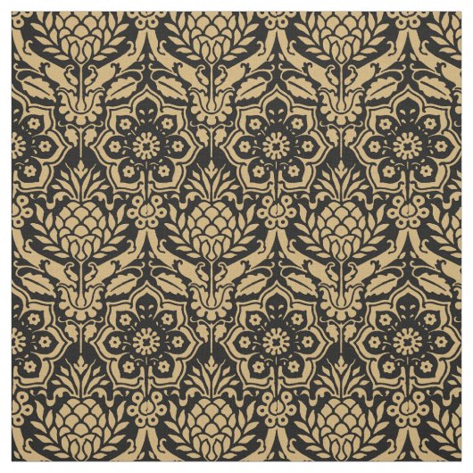 ヴィンテージゴシック花柄 ファブリック (見本)