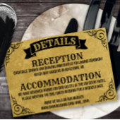 ヴィンテージゴシック詳細結婚のエンクロージャカード ノートカード