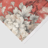 ヴィンテージゴシック赤色フローラの切り離し 薄葉紙 (詳細)