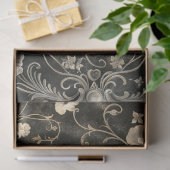 ヴィンテージゴシック骨格スカル切り離し 薄葉紙 (ギフト)