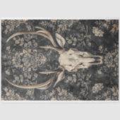 ヴィンテージゴシック骨格スカル切り離し 薄葉紙 (正面)