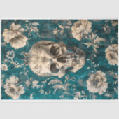 ヴィンテージゴシック骨格スカル切り離し 薄葉紙 (正面)