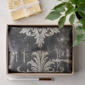 ヴィンテージゴシック骨格スカル切り離し 薄葉紙 (ギフト)