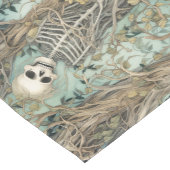 ヴィンテージゴシック骨格ハロウィーン ショートテーブルランナー (コーナー)