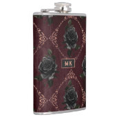 ヴィンテージゴシック黒バラモノグラム フラスク (右)