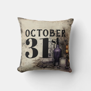 ヴィンテージゴシック10月31日のトリックまたはトリートハロウィーン クッション