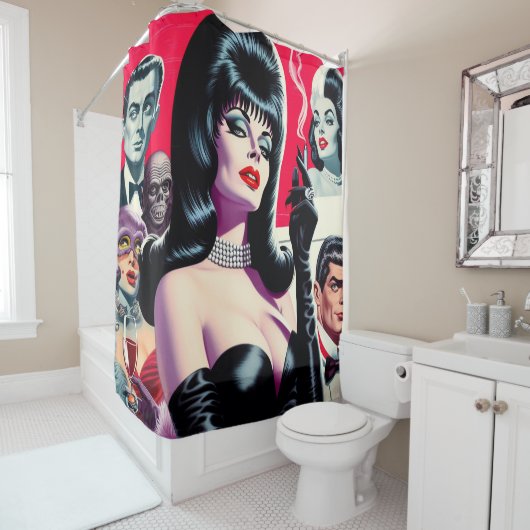 ヴィンテージゴシック シャワーカーテン (インサイチュ)