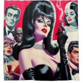 ヴィンテージゴシック シャワーカーテン (正面)