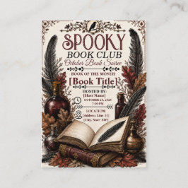 ヴィンテージゴシック スプーキー ブッククラブ ハロウィン エンクロージャーカード