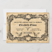 ヴィンテージゴシック 招待状 (正面)