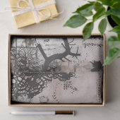 ヴィンテージゴシックRaven Decopage 薄葉紙 (ギフト)