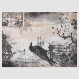 ヴィンテージゴシックRaven Decopage 薄葉紙