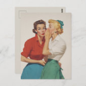 ヴィンテージゴシップ女の子喜び ポストカード (正面/裏面)