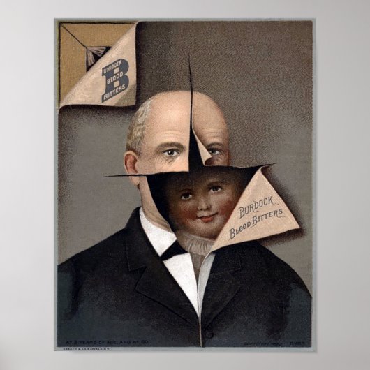 ヴィンテージゴボウの血ビター広告 ポスター (正面)