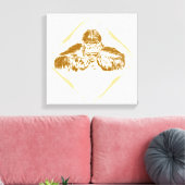 ヴィンテージゴリラ キャンバスプリント (インサイチュ (リビング))