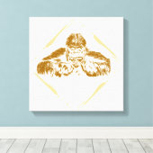 ヴィンテージゴリラ キャンバスプリント (インサイチュ (ウッドフロア))