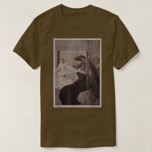 ヴィンテージゴルディロックスと三熊(1923年) Tシャツ (デザイン正面)