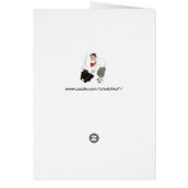 ヴィンテージゴルフのスポーツのユーモアおもしろい、間抜けゴルファー (裏面)