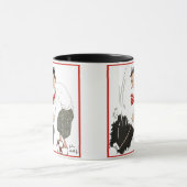 ヴィンテージゴルフのスポーツのユーモアおもしろい、間抜けゴルファー マグカップ (中央)