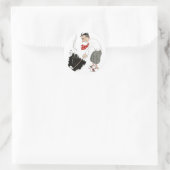 ヴィンテージゴルフのスポーツのユーモアおもしろい、間抜けゴルファー ラウンドシール (バッグ)