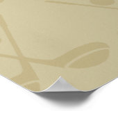 ヴィンテージゴルフのレディーアート(3) ポスター (角)