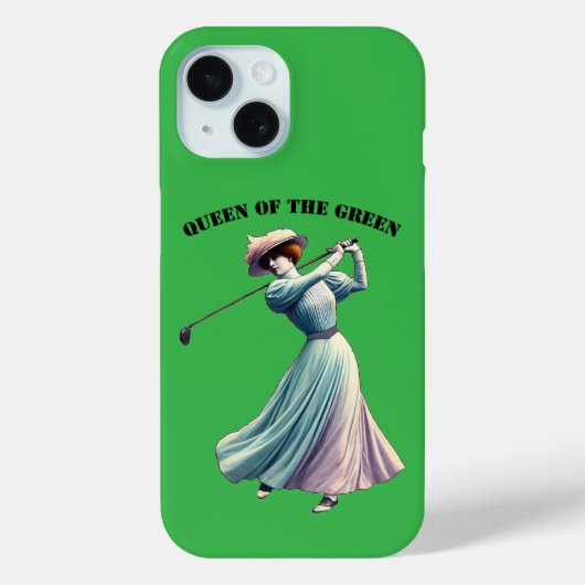 ヴィンテージゴルファーがゴルフクラブURMをスイングする Case-Mate iPhoneケース (裏面)