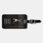 ヴィンテージゴルファーカッコいい; ラゲッジタグ (正面横)