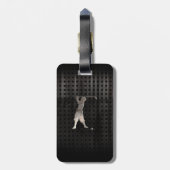 ヴィンテージゴルファーカッコいい; ラゲッジタグ (裏面縦)