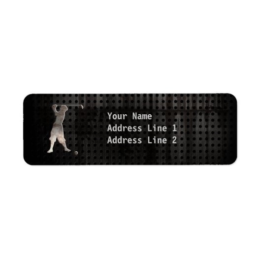 ヴィンテージゴルファーカッコいい; ラベル (正面)