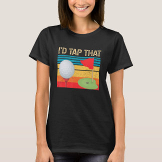 ヴィンテージゴルファーゴルフ私はそのタップゴルフレトロ Tシャツ