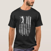 ヴィンテージゴルファー衣装アメリカ合衆国フラッグゴルフ Tシャツ (正面)