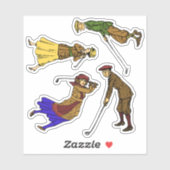 ヴィンテージゴルファー4 シール (シート)