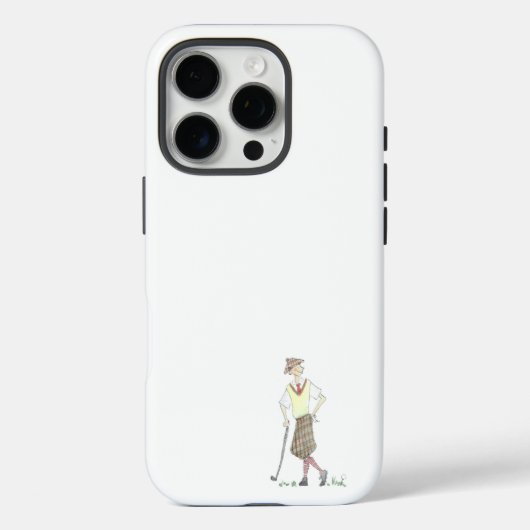 ヴィンテージゴルファー iPhone 16 Pro カバー (裏面)