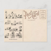 ヴィンテージゴルフエクササイズはがき ポストカード (正面)