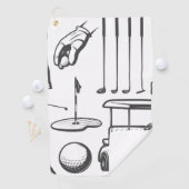 ヴィンテージゴルフエレメント収集タオル ゴルフタオル (インサイチュ)