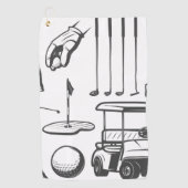 ヴィンテージゴルフエレメント収集タオル ゴルフタオル (正面)