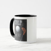 ヴィンテージゴルフカルクボードデザイン マグカップ (正面左)