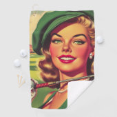 ヴィンテージゴルフガール ゴルフタオル (インサイチュ)