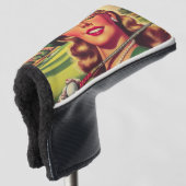 ヴィンテージゴルフガール ゴルフヘッドカバー (3/4 正面)