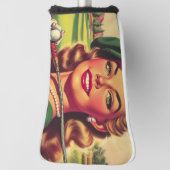 ヴィンテージゴルフガール ゴルフヘッドカバー (回転90)