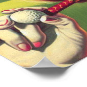 ヴィンテージゴルフガール ポスター (角)