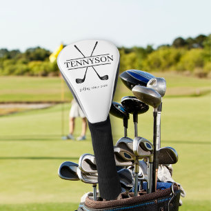 ヴィンテージゴルフクラブロゴモノグラム名 ゴルフヘッドカバー