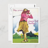 ヴィンテージゴルフドイツ ポストカード (正面/裏面)